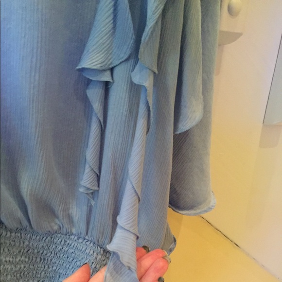 **SOLD**Bebe One Shoulder Blouse - Picture 4 of 9